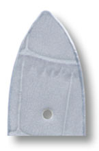 Leather strap Charleston 18mm ice blue with alligator imprinting