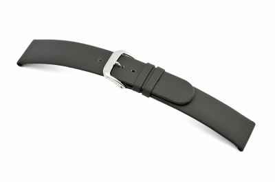 Leather strap Merano 20mm gray smooth