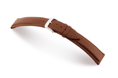 Leather strap Corona 18mm mahogany