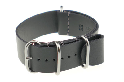 Bracelet-montre de soyage Atlanta 22mm gris