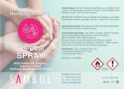 Desinfektionsspray für die Hände, 250ml