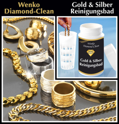 Diamond Clean Gold & Silver cleaning bath, 375ml