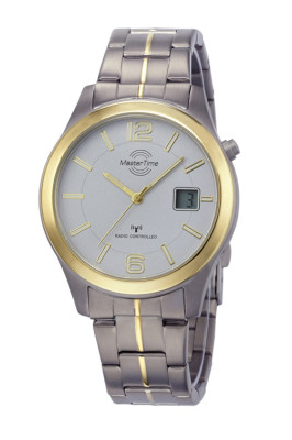 MasterTime radio controlled men's watch Expert titanium bicolor - MTGT-10353-42M