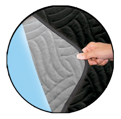 Sofa Cover - protection contre la saleté et les taches - noir pour 1 place