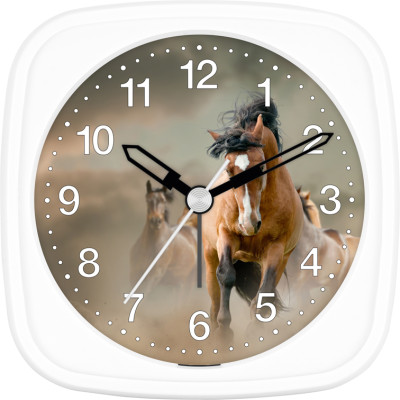 Children's alarm clock horse - wild horses