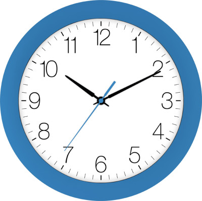 Radio-controlled alarm clock blue