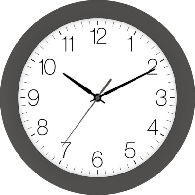 Radio-controlled wall clock gray