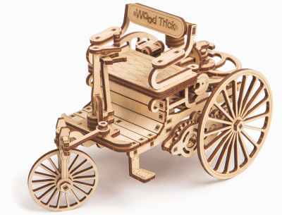 WOOD TRICK motorized carriage, 152 components