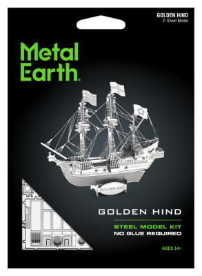 METAL EARTH 3D-Bausatz Golden Hind