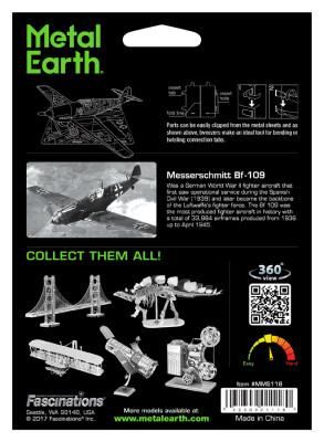 METAL EARTH 3D kit MESSERSCHMITT BF-109