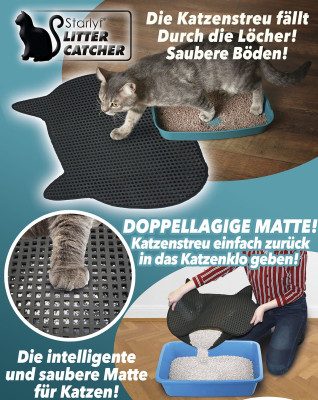Cat mat - and the floor stays clean!