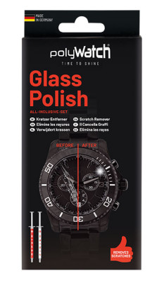 PolyWatch Glass Polish, polissage pour verre de montres, Smartphones, voitures, etc
