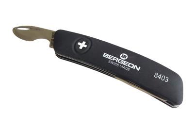 Watchmaker's knife with spring bar tool Bergeon