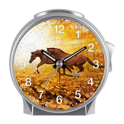 Children's alarm clock Horse - Horses in the autumn forest