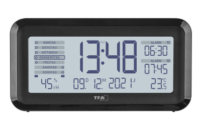TFA radio alarm clock with room climate