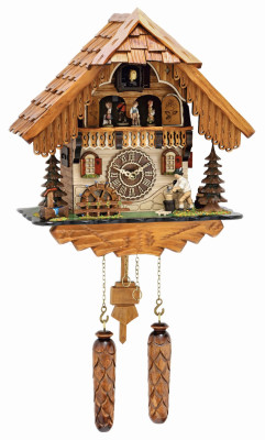Haldenhof cuckoo clock with 12 melodies and rotating elements