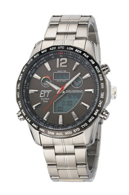 Eco Tech Time Solar Drive Radio Discovery Montre Homme - EGS-11477-21M