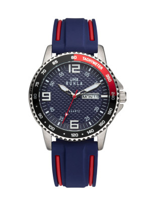 Uhren Manufaktur Ruhla - Wristwatch Sport - blue/red