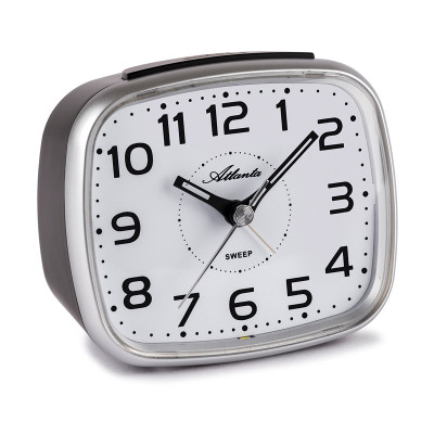 Atlanta 2142/19 Quartz alarm clock silver