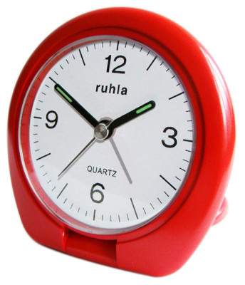 UMR quartz alarm clock red, with alarm repeater, light and luminous hands