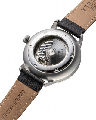 Uhren Manufaktur Ruhla - Automatik-Uhr mit Gangreserve - schwarz - made in Germany
