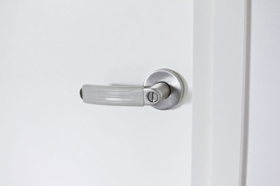 CLEVER THOUGHT: Door handle protection with light function for protection and safety, set of 4