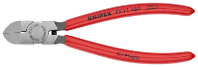 Knipex Seitenschneider für Kunststoff, Länge 160mm, 45° abgewinkelt