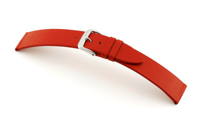 SELVA leather strap for easy changing 18mm red without seam - MADE IN GERMANY