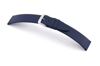 SELVA bracelet en cuir pour changer facilement 20mm bleu océan sans couture - MADE IN GERMANY