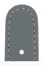 Bracelet cuir Louisville 20mm gris pierre lisse