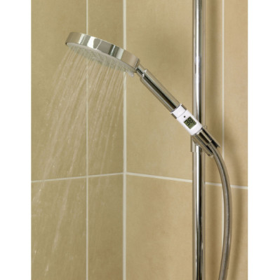 Shower thermometer helps to save energy