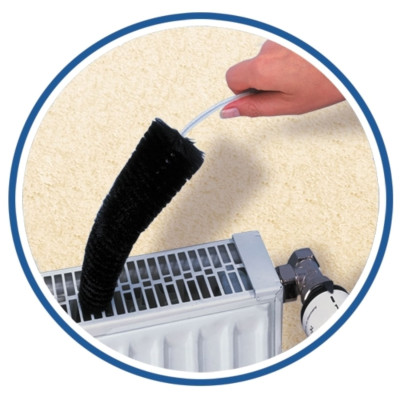 Flat radiator brush - saves heating costs!