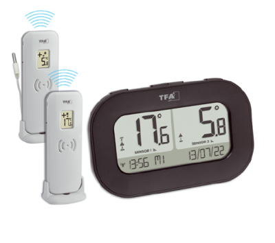 Wireless thermometer Double-Check with 2 transmitters