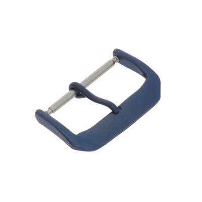 Pin buckle suitable for Apple Watch bracelets, blue aluminum, 22mm
