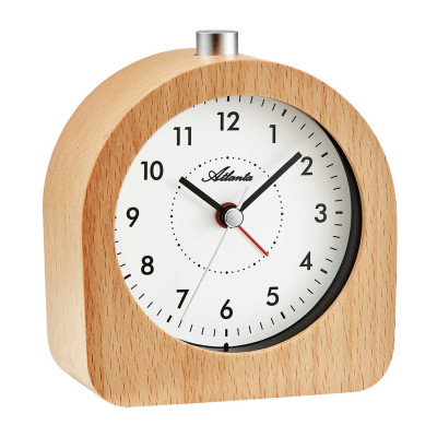 Atlanta 3145 quartz alarm clock brown