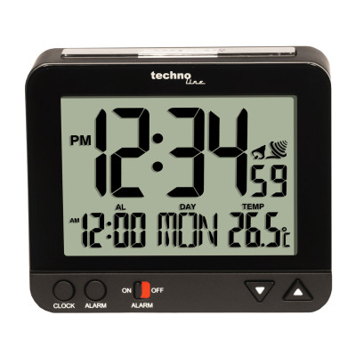 Technoline Radio controlled alarm clock black