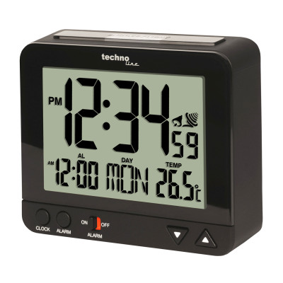 Technoline Radio controlled alarm clock black