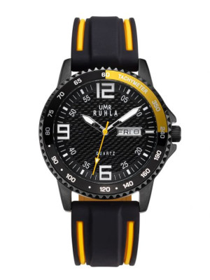 Uhren Manufaktur Ruhla - Sports Watch - black/yellow