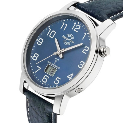 MasterTime men's radio controlled watch Basic, blue - MTGA-10493-32L