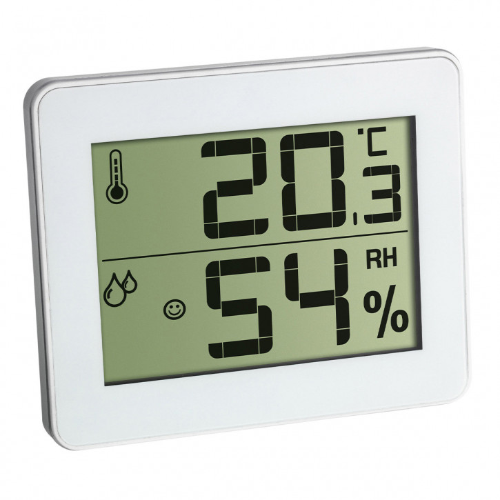 Digital thermo-hygrometer silver/ white chez Selva Online