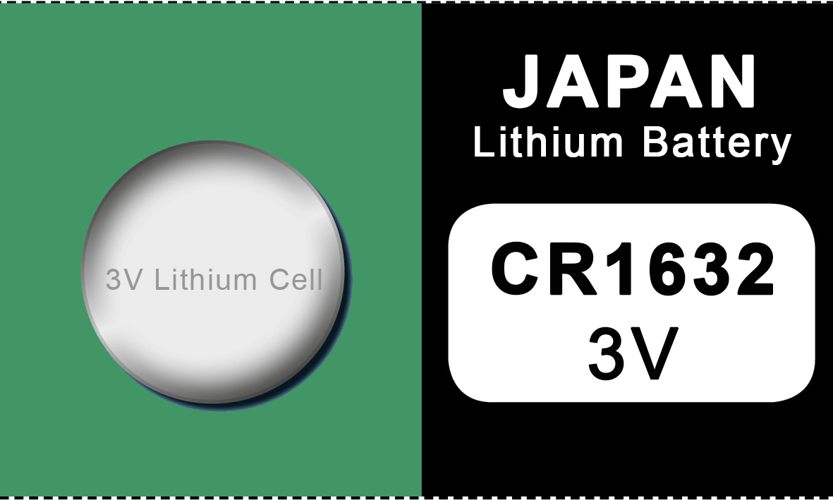 Japon 1632 Lithium Pile Bouton