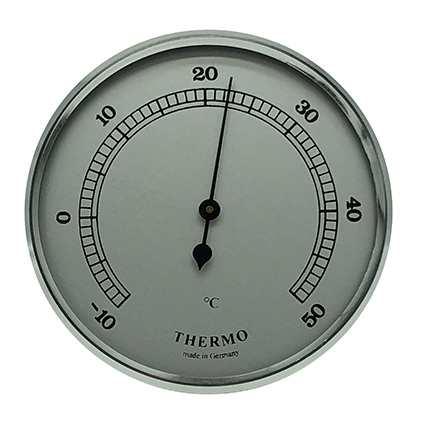 Thermomètre instrument météo pour monter Ø 65mm, argenté chez