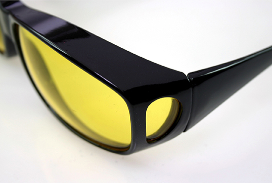 2er Set Nachtsichtbrille und Sonnenbrille Auto Dunlop Kontrast Brille  Schwarz