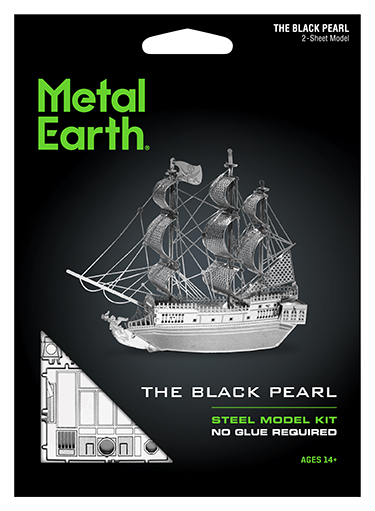 Black Pearl Ship AND Golden Hind Ship SET OF 2 Metal Earth 3D Laser Cut Steel Models 
